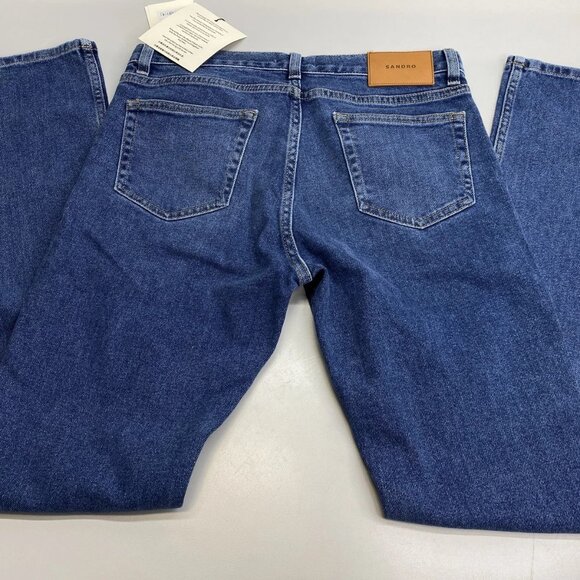 Sandro Men's Jeans Blue Vintage Size 29 Slim Cut Cotton Blend Washed Denim - Picture 8 of 12